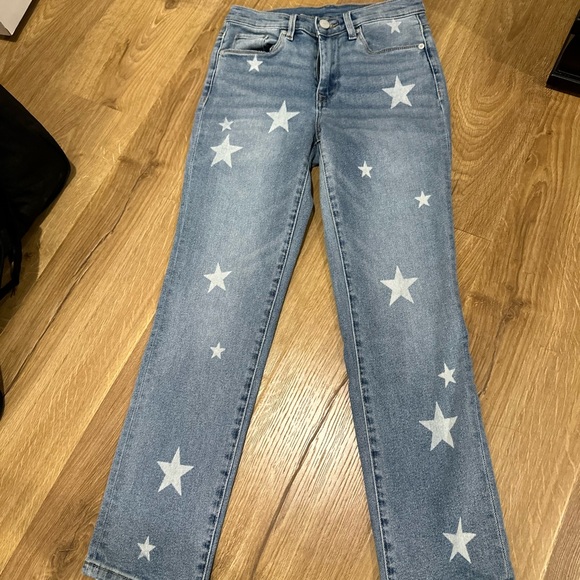 BlankNYC Star Patterned Blue Jeans - Picture 1 of 2